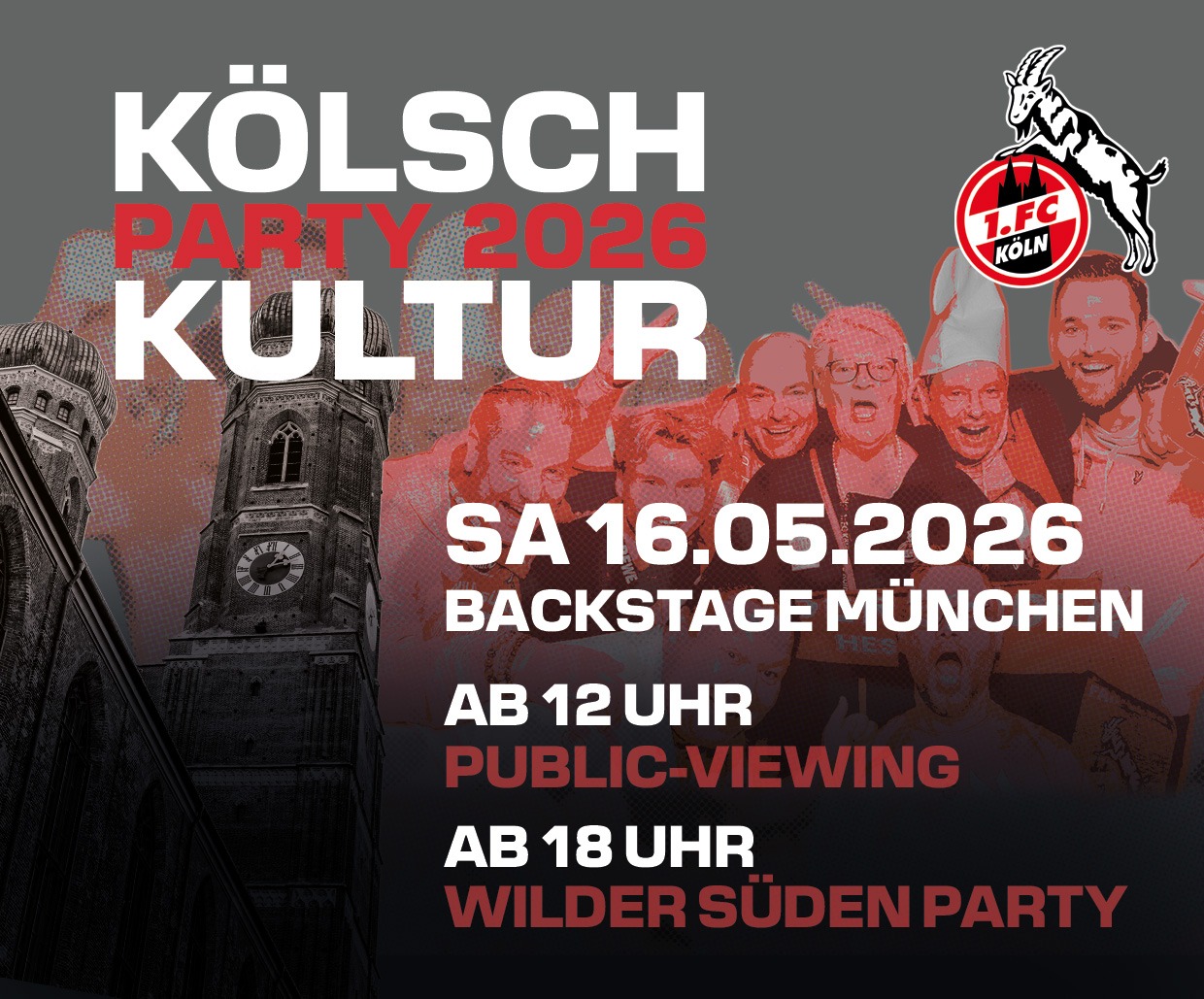 Kölsch-Kultur-Party 2026 in München 16.05.2026