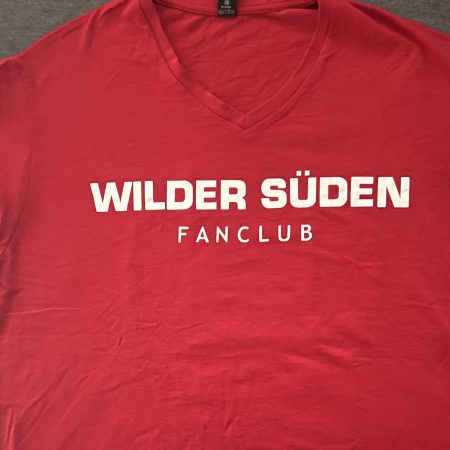 WILDER SÜDEN T-Shirt rot V-Neck, Baumwolle
