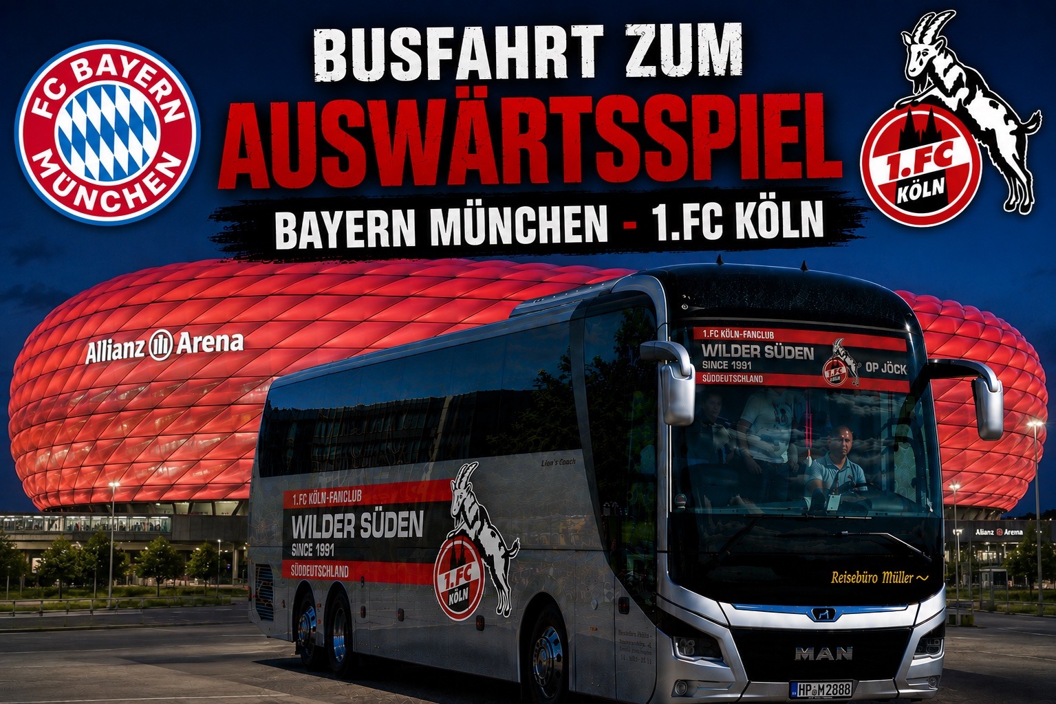 Bus Mannheim nach München 10.Spieltag Saison 26/27 😍 Highlight