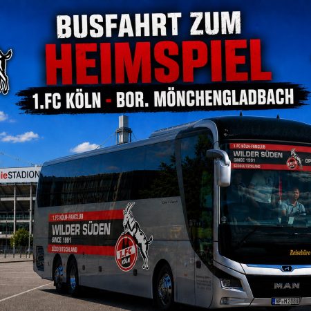 Bus Mannheim nach Köln-Gladbach 5.Spieltag Saison 26/27